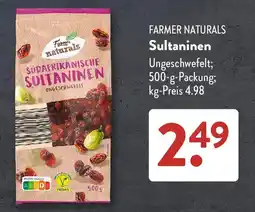 Aldi Süd Farmer naturals Sultaninen Angebot