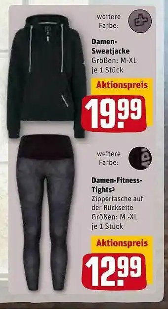 REWE Damen Sweatjacke, Damen-fitness Tights Angebot