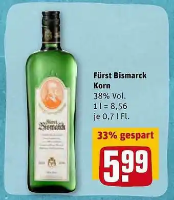 REWE Fürst Bismarck Korn Angebot