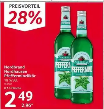 Selgros Nordbrand Nordhausen Pfefferminzlikör Angebot