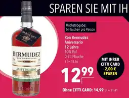 CITTI Markt Ron Bermudez Aniversario Angebot