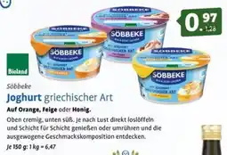 Ebl Naturkost Söbbeke Joghurt griechischer Art Angebot