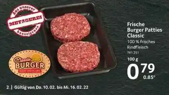 Selgros Frische Burger Patties Classic Angebot