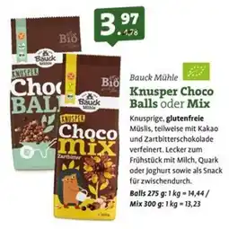 Ebl Naturkost Bauck Mühle Knusper Choco Balls oder Mix Angebot