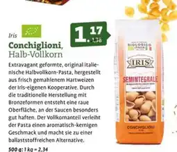 Ebl Naturkost Iris Conchiglioni, Halb-Vollkorn Angebot