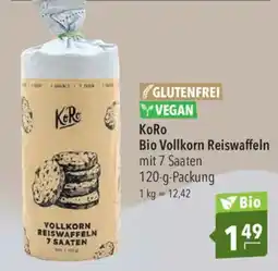 CITTI Markt KoRo Bio Vollkorn Reiswaffeln mit 7 Saaten Angebot