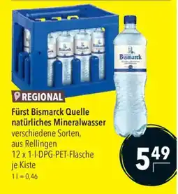CITTI Markt Fürst Bismarck Quelle natürliches Mineralwasser Angebot