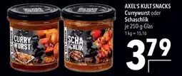 CITTI Markt AXEL'S KULT SNACKS Currywurst oder Schaschlik Angebot