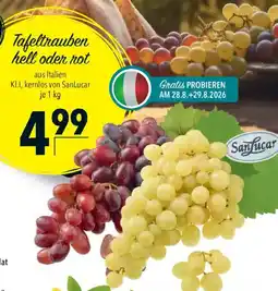 CITTI Markt Tafeltrauben hell oder rot SanLucar Angebot