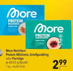 CITTI Markt More Protein Milchreis, Grießpudding oder Porridge Angebot