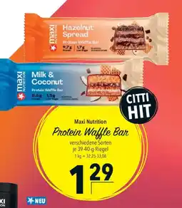 CITTI Markt Maxi Nutrition Protein Waffle Bar Angebot