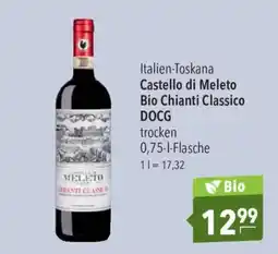 CITTI Markt Castello di Meleto Bio Chianti Classico Angebot