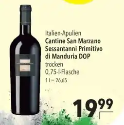 CITTI Markt Cantine San Marzano Sessantanni Primitivo di Manduria DOP Angebot