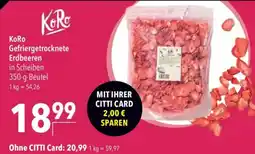 CITTI Markt KoRo Gefriergetrocknete Erdbeeren Angebot