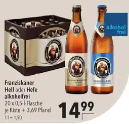 CITTI Markt Franziskaner Hell oder Hefe alkoholfrei Angebot