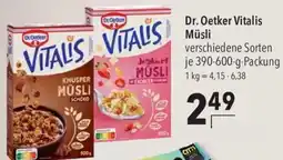 CITTI Markt Dr. Oetker Vitalis Müsli Angebot