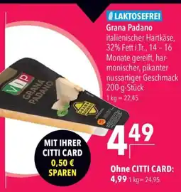 CITTI Markt Grana Padano Angebot