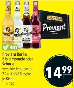 CITTI Markt Proviant Berlin Bio Limonade Angebot
