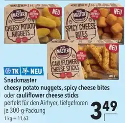 CITTI Markt Snackmaster cheesy potato nuggets, spicy cheese bites oder cauliflower cheese sticks Angebot