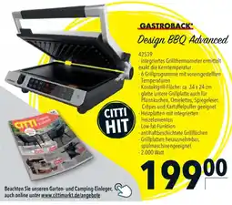 CITTI Markt GASTROBACK Design BBQ Advanced Angebot