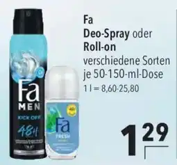 CITTI Markt Fa Deo-Spray oder Roll-on Angebot