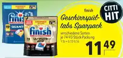 CITTI Markt finish Geschirrspültabs Sparpack Angebot