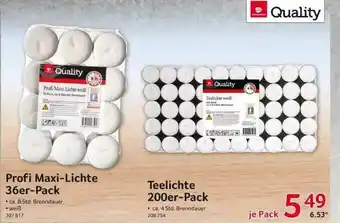 Selgros Profi Maxi-Lichte 36er-Pack, Teelichte 200er-Pack Angebot