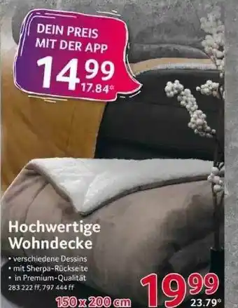 Selgros Hochwertige Wohndecke Angebot