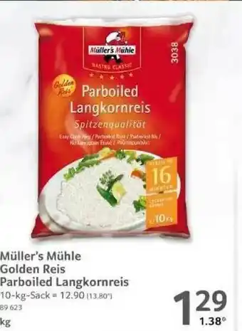 Selgros Müller's Mühle Golden Reis Parboiled Langkornreis Angebot