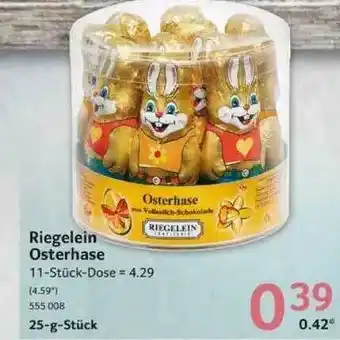 Selgros Riegelein Osterhase Angebot