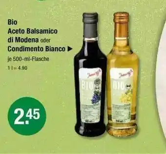 V Markt Bio Aceto Balsamico Di Modena Oder Condimento Bianco Angebot