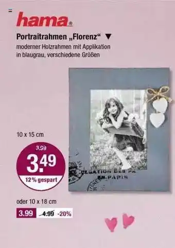 V Markt Hama Portraitrahmen „florenz” Angebot