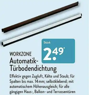 Aldi Nord Workzone Automatik-türbodendichtung Angebot