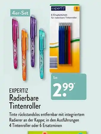 Aldi Nord Expertiz Radierbare Tintenroller Angebot