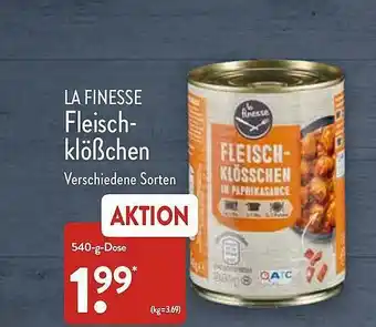 Aldi Nord La Finesse Fleisch-klößchen Angebot