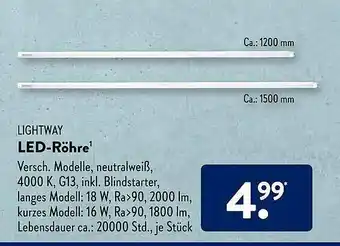 Aldi Süd Lightway Led-röhre Angebot