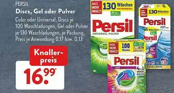 Aldi Süd Persil Discs Gel Oder Pulver Angebot