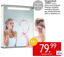 Zurbrüggen Spiegelschrank ,,CENTO" Angebot
