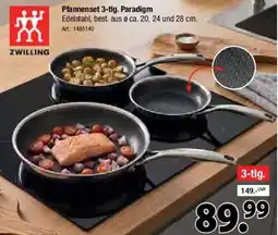 Zurbrüggen ZWILLING Pfannenset 3-tlg. Paradigm Angebot