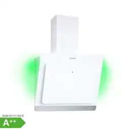 Netto Marken-Discount Aurora Eco 60 Dunstabzugshaube 585 m³/h 60cm kopffrei Ambientelicht EEC A+ Weiß Angebot