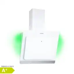 Netto Marken-Discount Aurora Eco 60 Dunstabzugshaube 585 m³/h 60cm kopffrei Ambientelicht EEC A+ Weiß Angebot