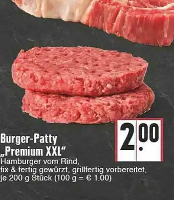 Edeka Burger-patty „premium Xxl“ Angebot