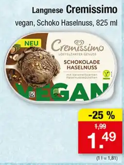 Zimmermann Langnese Cremissimo vegan, Schoko Haselnuss Angebot