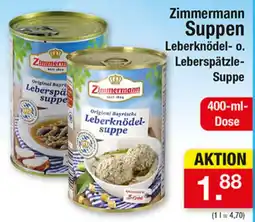 Zimmermann Zimmermann Suppen Leberknödel- o. Leberspätzle-Suppe Angebot