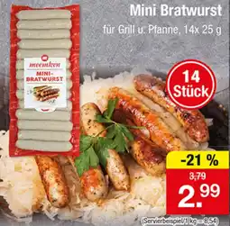 Zimmermann meemken Mini-Bratwurst Angebot