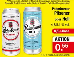 Zimmermann Paderborner Pilsener oder Hell Angebot