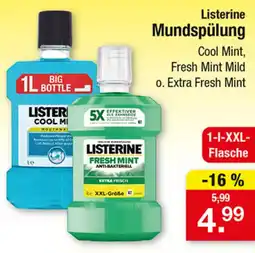 Zimmermann Listerine Mundspülung Fresh Mint Angebot