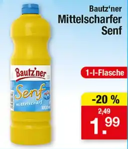 Zimmermann Bautz'ner Mittelscharfer Senf Angebot