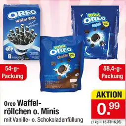 Zimmermann Oreo Waffel-röllchen o. Minis Angebot