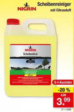 Zimmermann NIGRIN Scheibenreiniger Angebot